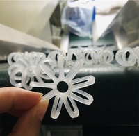Anneau de rosette en plastique PP de 47 mm pour emballage aléatoire en tour, pour épurateur et traitement des gaz résiduels
