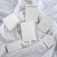 Boucles d'oreilles étiquette de carte étiquette personnalisée Offre Spéciale pas cher prix d'usine mode luxe numérique enfants blanc papier carton bijoux étiquette