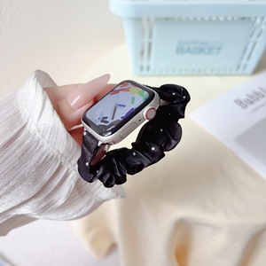 <span class=keywords><strong>Bracelet</strong></span> Scrunchie pour <span class=keywords><strong>Apple</strong></span> <span class=keywords><strong>Watch</strong></span> Band ultra 2 49mm 45mm 41mm <span class=keywords><strong>44mm</strong></span> 38-42-40mm, <span class=keywords><strong>Bracelet</strong></span> élastique en nylon pour iwatch série 9 8 7 <span class=keywords><strong>6</strong></span> 5 4 SE - Product Image 5