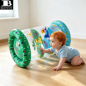 Rodillo Inflable para Tummy Time, Ecológico, de PVC, Juguete para Bebés para Desarrollo Temprano, Práctica de Gateo - Product Image 3