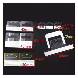 New Manufacture Self Adhesive Tabs For Display Plastic J Hole Hang Tab Hanger