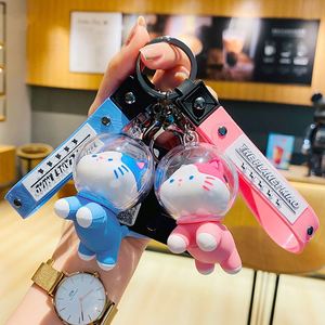 2024 High Quality Fashion Key Chain <b>Keyring</b> Pendant 3D Soft PVC Creative <b>Cute</b> Planet Cat Keychain - Product Image 1