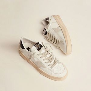 Chaussures classiques effet vieilli avec semelles noires, chaussures blanches rehaussantes invisibles en cuir pleine fleur de vachette haut de gamme - Product Image 2