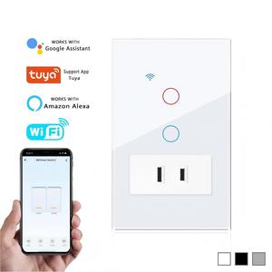 สวิตช์ผนังอัจฉริยะ 1 ช่อง รองรับ Wi-Fi วัสดุ PC ดีไซน์มินิมอล สีขาว พอร์ต USB-C มาตรฐาน IP20 10A 240V - Product Image 2