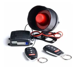 DC 12V universal remote smart tenon one way car alarm system with over 120 meters