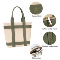 Nouveau Sac Fourre-tout Épaule en Cuir PU Imperméable Grande Capacité pour Femme avec Fermeture Éclair, Portable, Designer, Logo Personnalisé, Vente en Gros, Livraison Rapide