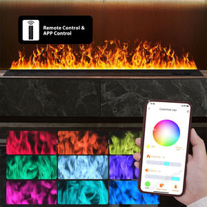 Cheminée décorative à vapeur d'eau 3D moderne de 60 pouces avec télécommande pour meuble <span class=keywords><strong>TV</strong></span>, salon, hôtel - Product Image 2