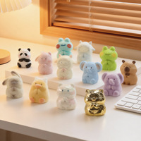Boîte Mystère Figurine Mystère Lumineuse en Éco-résine, Chat Animal Zen, Mignonne Kawaii, Ornement de Bureau, Cadeau, Vente en Gros, Personnalisable