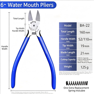 Cisailles latérales industrielles japonaises 6 et 5 pouces pour plastique, modèles <span class=keywords><strong>Gundam</strong></span> et coupe-câbles électroniques - Product Image 5