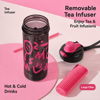 Nouvelle Tasse en Plastique de Haute Qualité pour l'Été – Grande Capacité, Simple et Compacte, Double Usage, avec Paille Résistante à la Chaleur pour Filles
