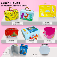 Boîte de rangement alimentaire vide en fer blanc vintage personnalisée, mini-boîte métallique de luxe à couvercle coulissant, petite boîte carrée en fer blanc avec couvercle