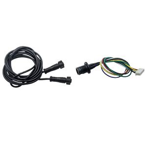 M12面板安装IP67防水连接器2-8芯快锁，用于电脑和摩托车，带聚氯乙烯绝缘 - Product Image 3