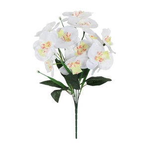 Orquídeas <span class=keywords><strong>Phalaenopsis</strong></span> Artificiales Hechas a Mano con 5 Cabezas, Diseño <span class=keywords><strong>de</strong></span> Mariposa, Centro <span class=keywords><strong>de</strong></span> Mesa Moderno para Bodas, Decoración para Sala <span class=keywords><strong>de</strong></span> Estar, Vestíbulo <span class=keywords><strong>de</strong></span> Hotel - Product Image 6