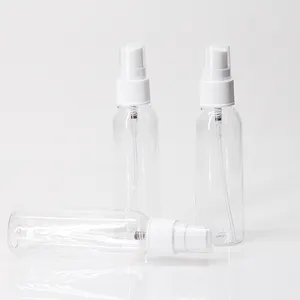 Botol Semprot Plastik PET Bening 60Ml, Botol Semprotan Pompa Pembersih Tangan