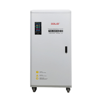 Stabilisateur de tension triphasé 40KVA 50KVA, régulateur de tension industriel avec trois ventilateurs turbo pour le refroidissement