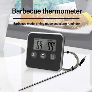 Bas prix grand LCD en acier inoxydable <span class=keywords><strong>sonde</strong></span> fumeur <span class=keywords><strong>four</strong></span> cuisine barbecue gril <span class=keywords><strong>thermomètre</strong></span> <span class=keywords><strong>avec</strong></span> <span class=keywords><strong>alarme</strong></span> - Product Image 5