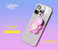 Support de téléphone OEM en forme de pétale pour baume à lèvres – Hydratant naturel, non gras, nourrissant, réparateur, masque pour les lèvres à emporter