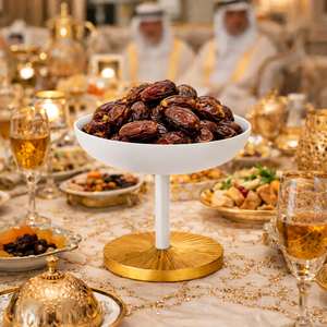 ชามใส่ผลไม้สีขาวทองสำหรับโรงแรมหรู ชามเสิร์ฟสไตล์โบราณ ราคาขายส่ง - Product Image 2