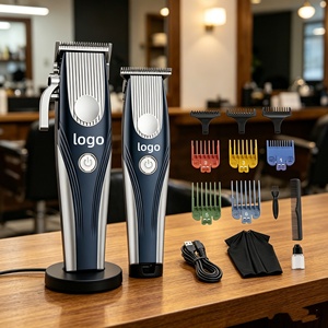 Kit Profesional de Cortapelos y Recortadoras para Barbería, 9000 rpm, Cuchilla DLC, Máquina de Cortar Cabello sin Escobillas, Maquinas de <span class=keywords><strong>Barberia</strong></span> - Product Image 3
