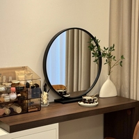 Ensemble coiffeuse et armoire intégrée sur mesure pour toute la maison, table de maquillage moderne et minimaliste avec miroir rétroéclairé par LED