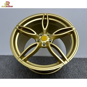 Jantes en alliage d'aluminium forgées sur mesure en or pour Ferrari 458, 19, 20, 21, 22, 23 pouces - Product Image 4