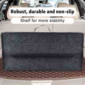 Car Handbag Holder Soft Woolen Felt Storage Box <b>Bag</b> <b>Cargo</b> Tools Tidying Package Blanket Tool Auto Trunk Organizer Net Pocket - Product Image 6