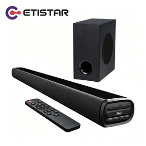 Barre de son sans fil 2.1 canaux ETISTAR en bois avec télécommande pour système stéréo surround 3D Home Cinéma - Product Image 1