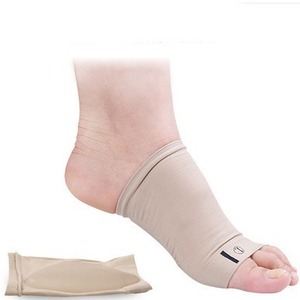 Semelles orthopédiques avec soutien de la voûte plantaire en bio-silicone, bandage élastique, attelle de cheville pour la correction des pieds plats, usage adulte, basketball - Product Image 2