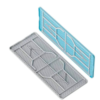 Table pliante moderne en plastique et fer Benjia avec structure en fer pour la salle à manger extérieure, l'hôpital, le salon, la cour, l'école, l'hôtel
