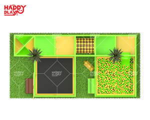 Aire de jeux intérieure HP-AA21, un ensemble de jeux intérieur à thème avec tunnels, ponts et parcours d'escalade créatifs. - Product Image 2