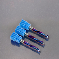 Nano Blue Coating 8mm Shank Diamètre haut et bas Compression Router Bits pour fraisage MDF Contreplaqué Aggloméré Panneau stratifié