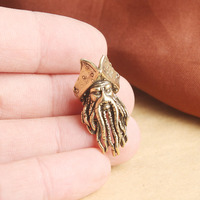 Perles entretoises punk YJ, accessoires de bijoux en métal DIY style pirate des Caraïbes, perforées pour bracelets et colliers, pour les 10-12 ans, accessoires pratiques