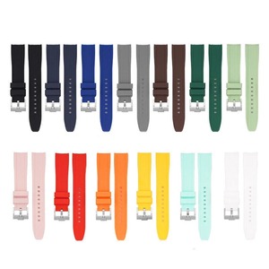 Bracelet de montre en silicone respirant Upro 20 mm 22 mm, bracelet de plongée étanche pour montres à extrémités courbées de 18 mm, 19 mm, 21 mm - Product Image 1
