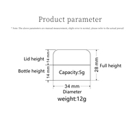 Bouteille de crème en plastique blanche personnalisable de 5g 15g 30g petit pot blanc pour les soins de la peau gel pour les ongles crème mains visage cosmétiques