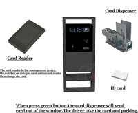 ZENTO barrière automatique RFID ticket box système de stationnement de voiture Machine de paiement en plastique pour une utilisation en extérieur