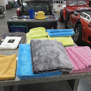 <span class=keywords><strong>Toalla</strong></span> de Microfibra para Auto, Mezcla 80/20, 500GSM, Sin Bordes, Secado Rápido, Súper Absorbente, de Felpa de Coral, Tejida, Desechable - Product Image 1