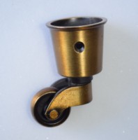 Roulettes de table pivotantes en laiton antique de 26 mm (1 pouce) pour meubles et canapés