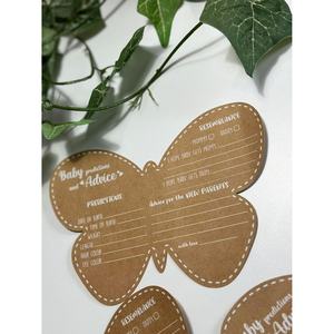 Decorazioni per Baby Shower farfalla-biglietti da visita Baby Shower per i genitori-giochi Baby Shower per ragazza-(farfalla) - Product Image 4