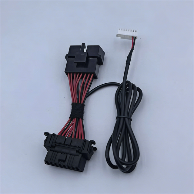 16pin Male Female Auto OBD II Electronic Wire Harness with PVC & Rubber Insulation Custom 960mm Length 12V Rated