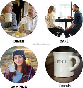 Meilleur prix pour tasse à café en céramique marron en forme de cloche, imprimée à l'aquarelle, personnalisée, de style américain - Product Image 4