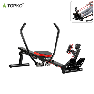 เครื่องกรรเชียงบกคุณภาพสูง TOPKO แบบสองใบพาย สำหรับใช้ในเชิงพาณิชย์และที่บ้าน เหมาะสำหรับการฝึกคาร์ดิโอ ฟิตเนส และการออกกำลังกายในยิม - Product Image 3