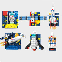 Sembo Jouets de Construction Station Spatiale Chinoise Shenzhou Lancement Lune Astronaute STEM