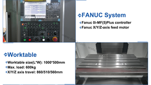 VMC850 VMC860 Fraiseuses CNC 220V Nouveau centre d'usinage vertical à axe 3D/4D/5D avec Fanuc Siemens GSK BT40 - Product Image 2