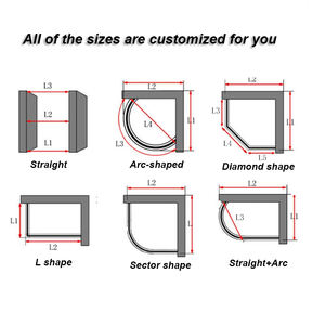 Fabricants chinois <span class=keywords><strong>de</strong></span> cloisons <span class=keywords><strong>de</strong></span> <span class=keywords><strong>douche</strong></span> en verre trempé, porte coulissante en forme <span class=keywords><strong>de</strong></span> L, cabine <span class=keywords><strong>de</strong></span> <span class=keywords><strong>douche</strong></span> simple pour salle <span class=keywords><strong>de</strong></span> bain - Product Image 6