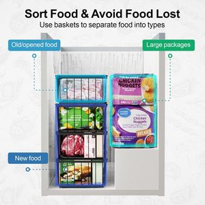 Boîtes de <span class=keywords><strong>rangement</strong></span> <span class=keywords><strong>pour</strong></span> <span class=keywords><strong>congélateur</strong></span> - Lot de 4, empilables, <span class=keywords><strong>pour</strong></span> <span class=keywords><strong>congélateur</strong></span> <span class=keywords><strong>coffre</strong></span> de 5 pieds cubes, <span class=keywords><strong>rangement</strong></span> des aliments congelés dans le garage - Product Image 6