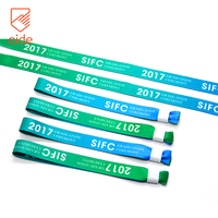 Bracelets en tissu personnalisés avec logo imprimé par sublimation pour festival, avec fermoir – Offre spéciale