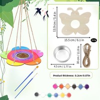 Kit de Peinture DIY pour Enfants : Mangeoire à Colibris – Activité Manuelle Extérieure, Art du Jardin pour Enfants, Jouet Décoratif pour la Cour