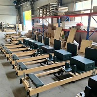 Appareil de fitness multifonctionnel pliable certifié CE Nordic Studio, Reformer en bois durable pour usage commercial