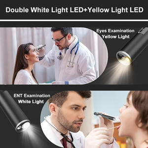 Linterna Médica, Lápiz <span class=keywords><strong>de</strong></span> Luz para Enfermeras, Medidor <span class=keywords><strong>de</strong></span> Pupilas, Regla Divisoria, Luz USB Blanca y Amarilla, Lápiz <span class=keywords><strong>de</strong></span> Luz para Enfermería, Examen Oftalmológico y ORL - Product Image 3