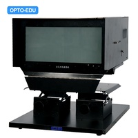 OPTO-EDU A18.1839 6.5x/10x Magnification Halogen Lamp 300W Screen Size 192x165mm Focusing Range 90mm Desktop Fingerprint 3-Year
